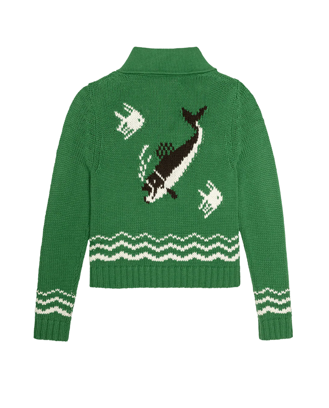 The Great - Bass Cardigan in Grove