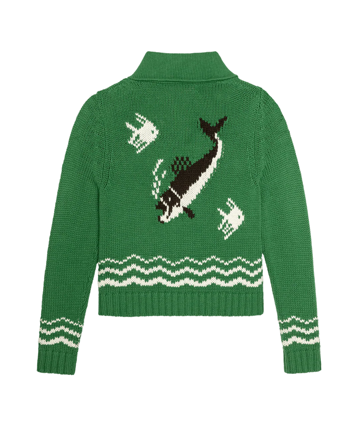 The Great - Bass Cardigan in Grove