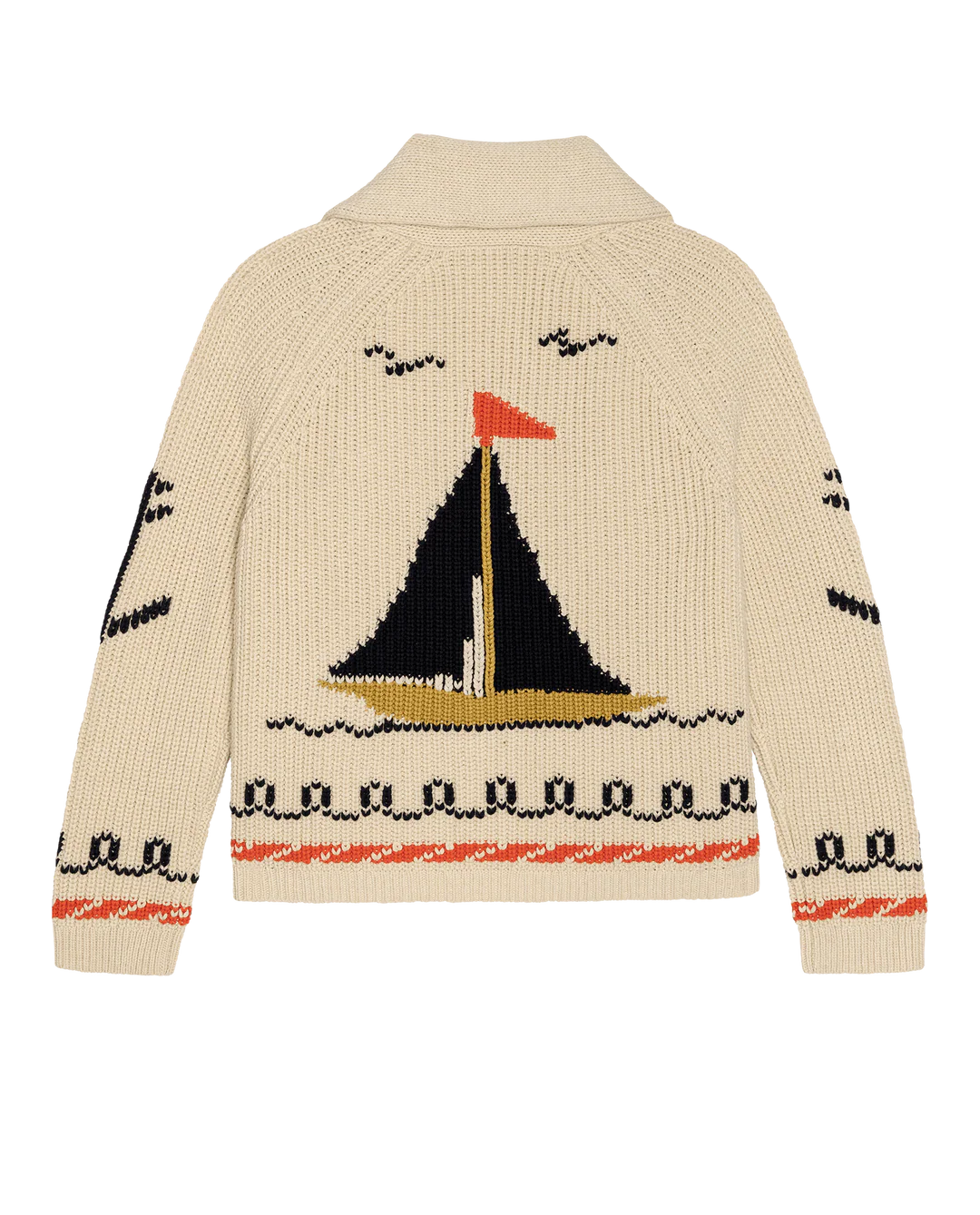 The Great - Sailboat Lodge Cardigan Cream
