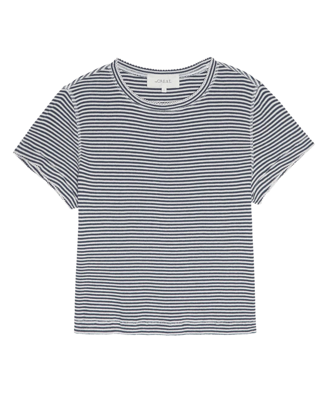 The Great - The Little Tee Navy Stripe