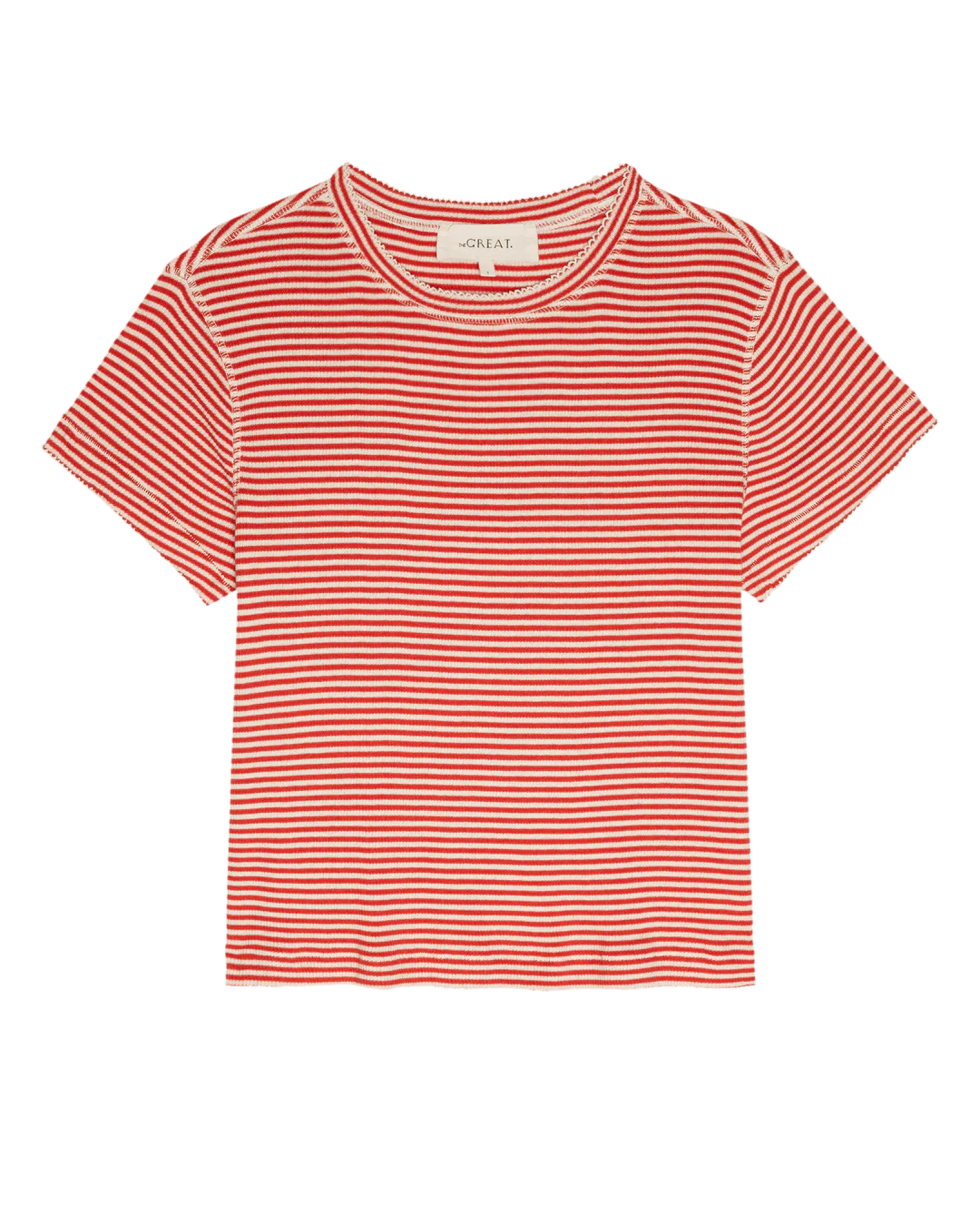 The Great - Little Tee Pimento Stripe