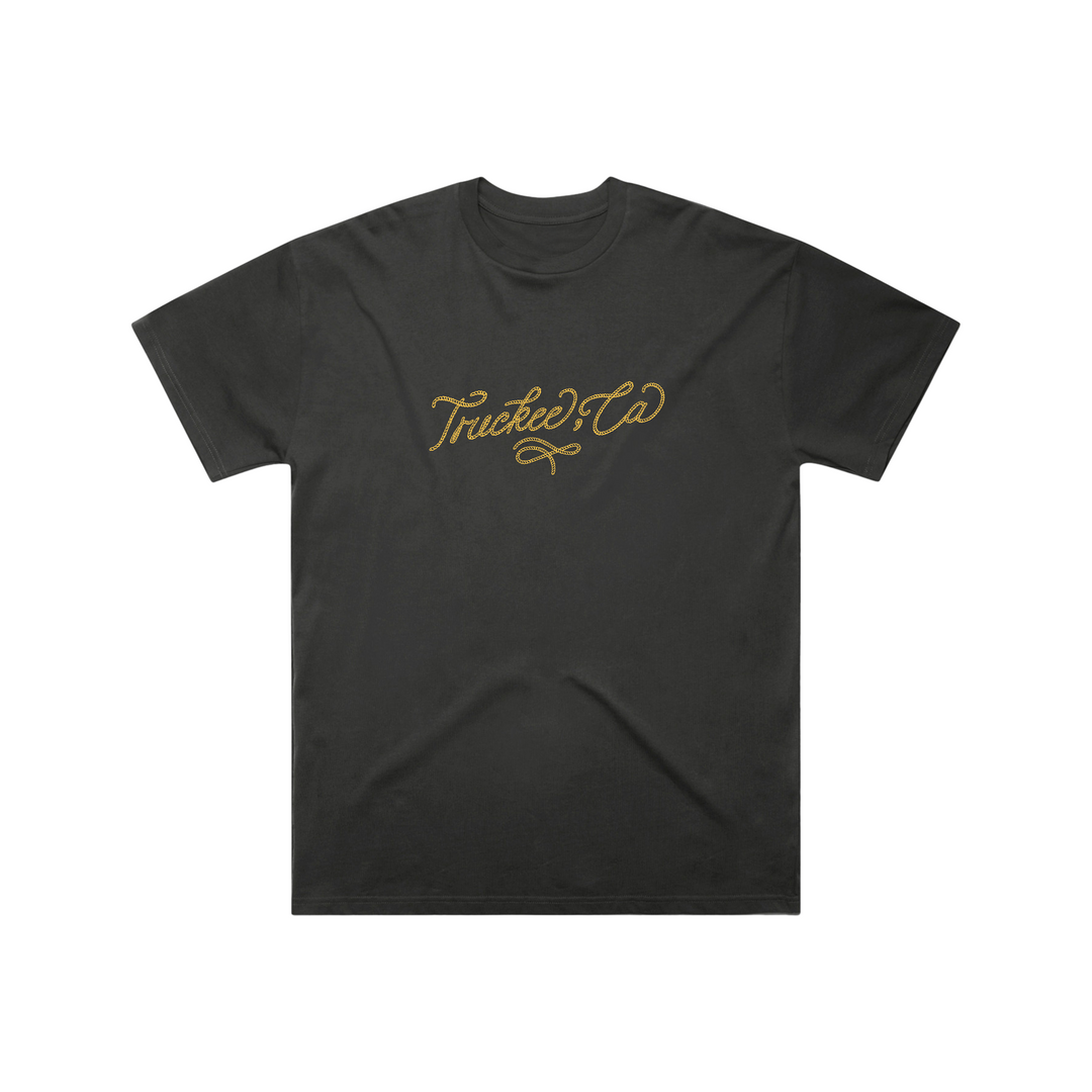 Tahoe Soul - Truckee Western Rope T-Shirt Faded Black