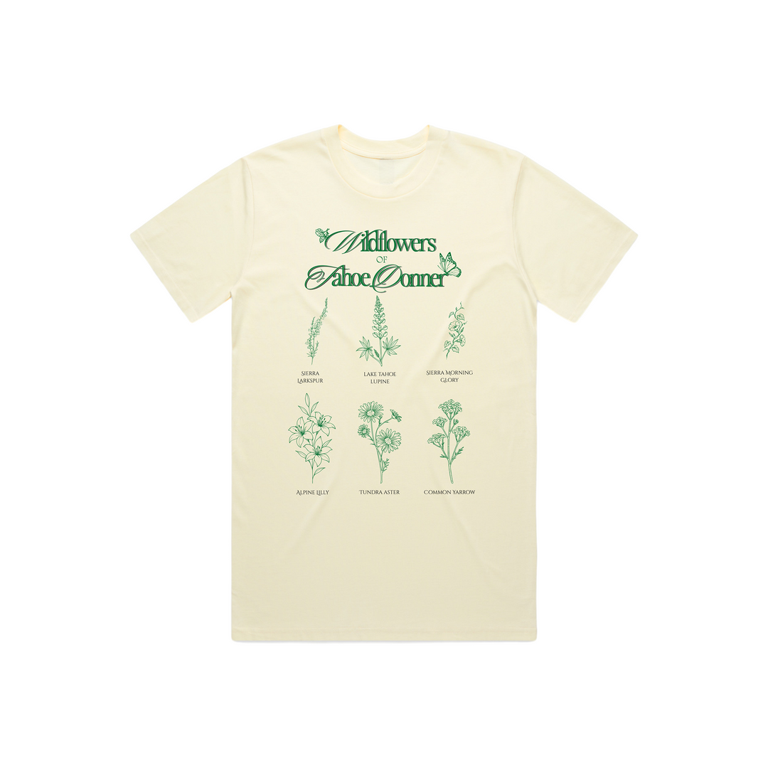 Tahoe Soul - Tahoe Donner Wildflower T-Shirt in Cream