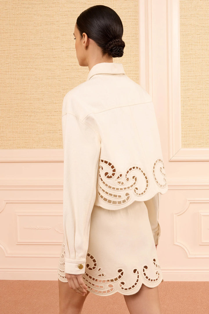 Ulla Johnson - Bobbi Eyelet Jacket Cowrie