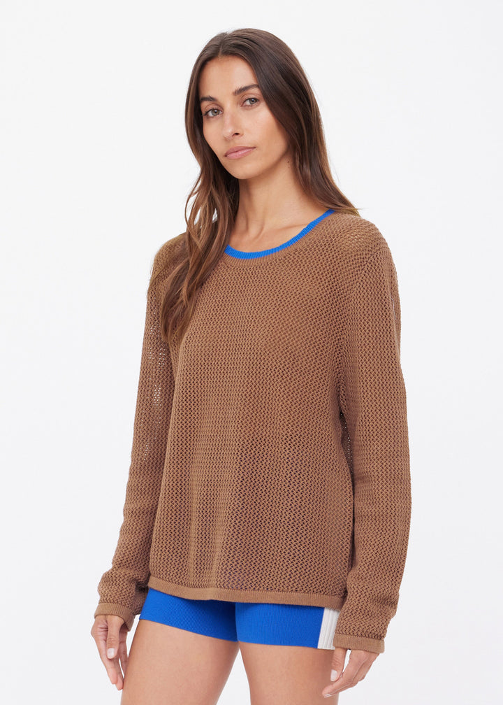 The Upside - Avalon Wayli Knit Crew Walnut