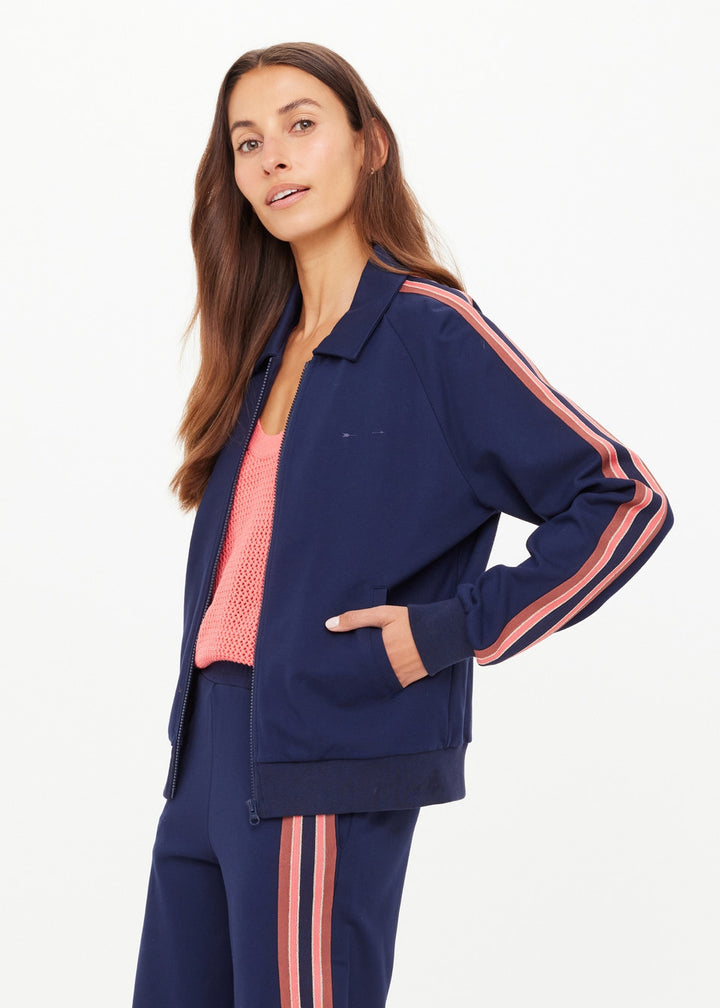 The Upside - Navy Ananda Pari Zip Jacket