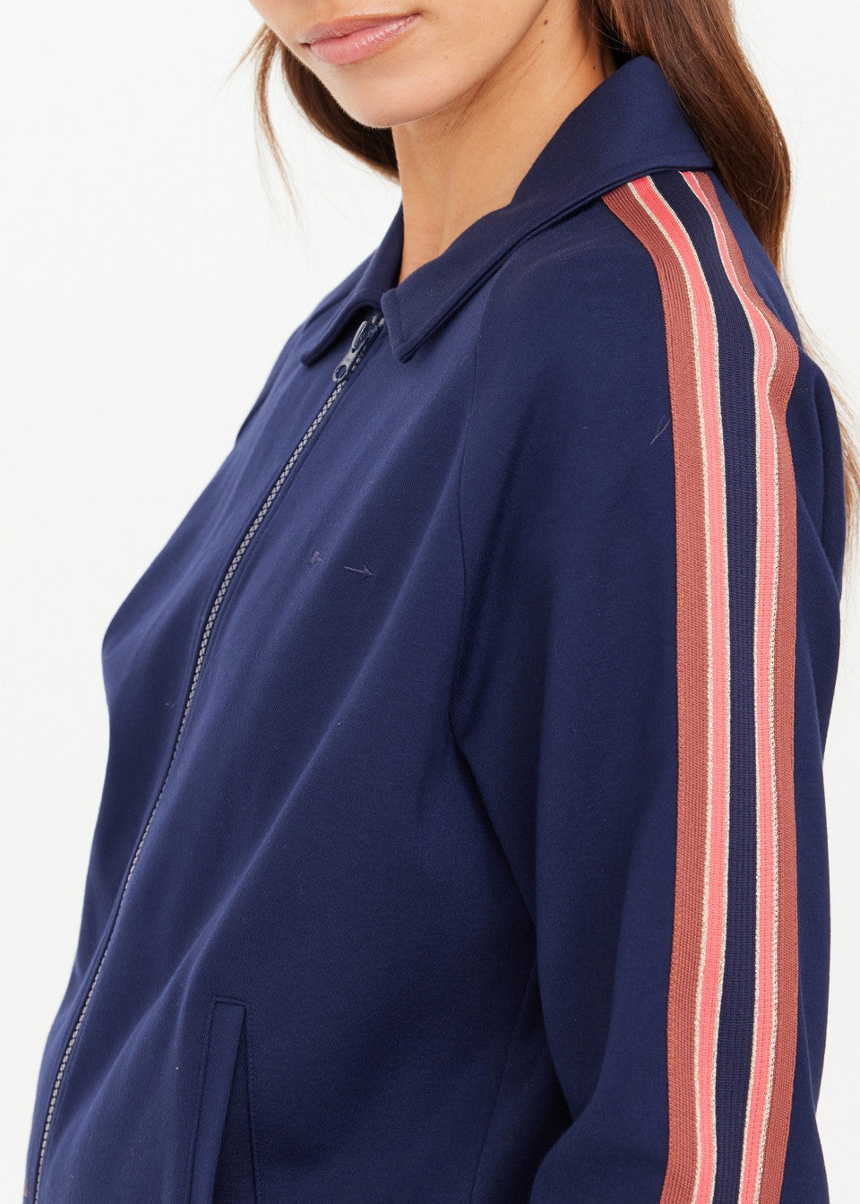 The Upside - Navy Ananda Pari Zip Jacket