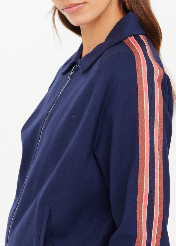 The Upside - Navy Ananda Pari Zip Jacket