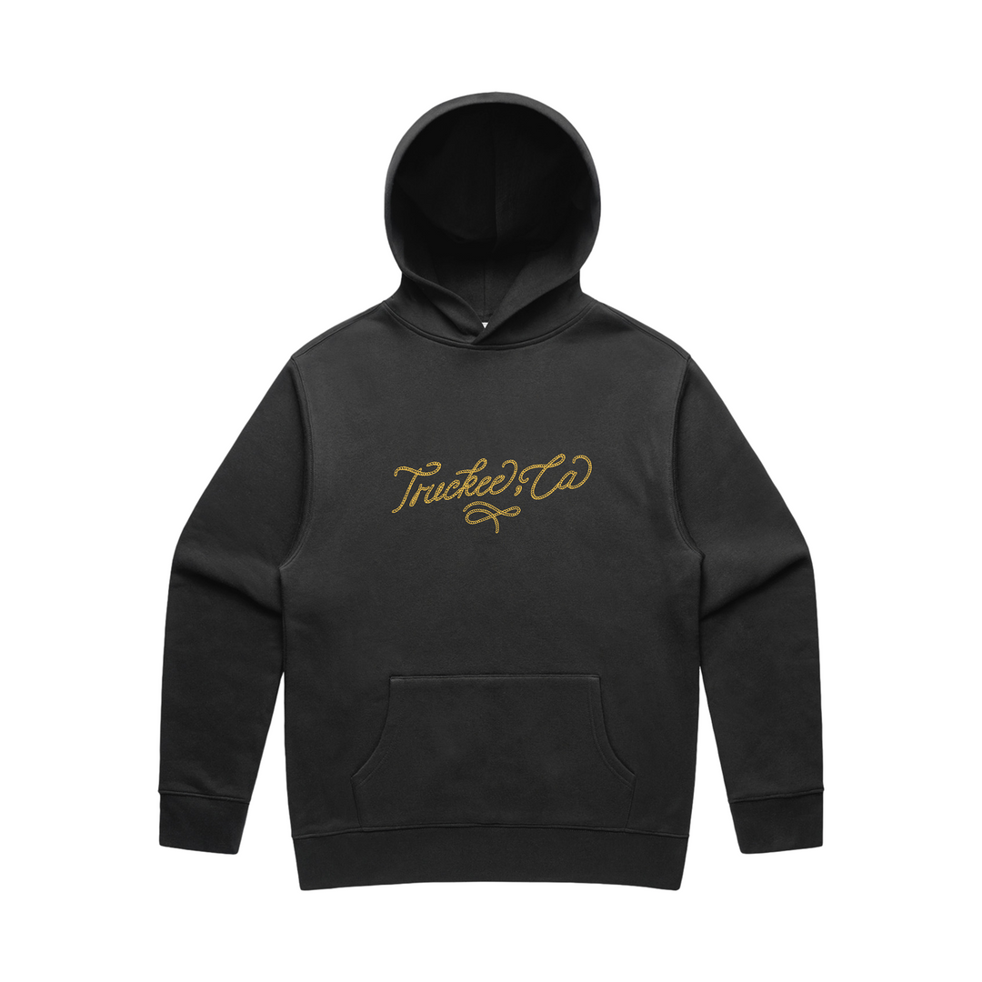 Tahoe Soul - Truckee Western Rope Hoodie Faded Black