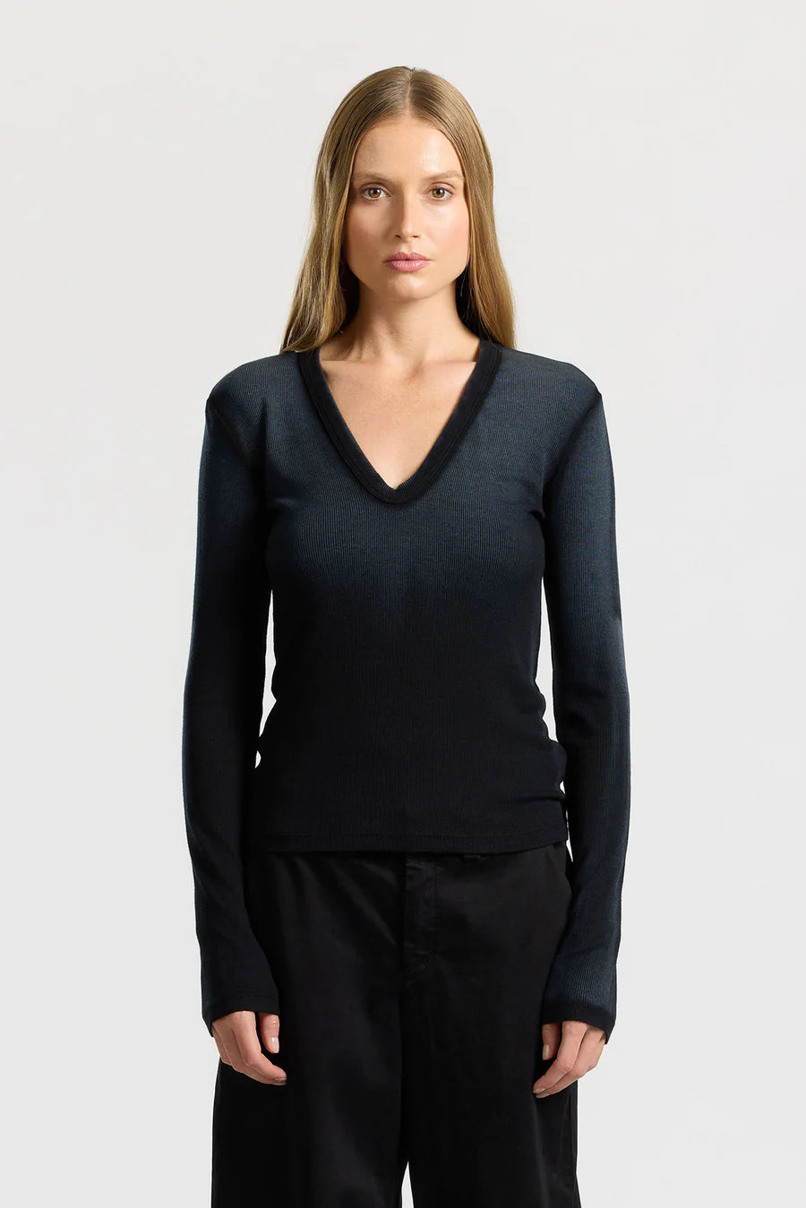 Cotton Citizen - Black Cast Verona U-Neck Shirt