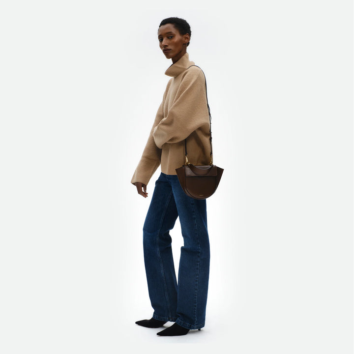 Wandler - Hortensia Mini Bag in Soil Caviar