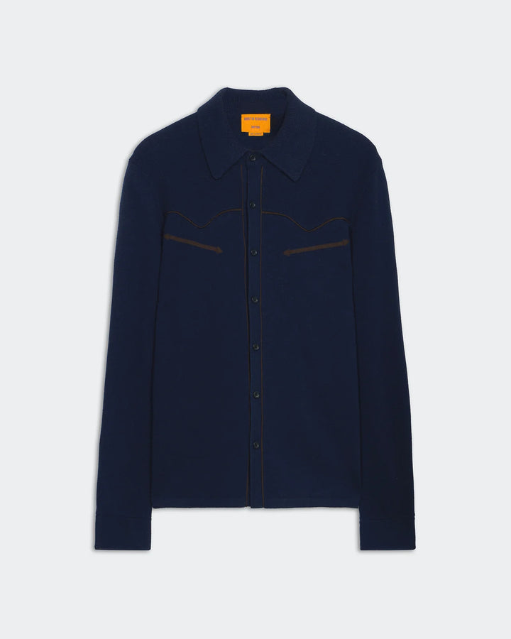 Guest in Residence - Western Button Up Shirt in Midnight