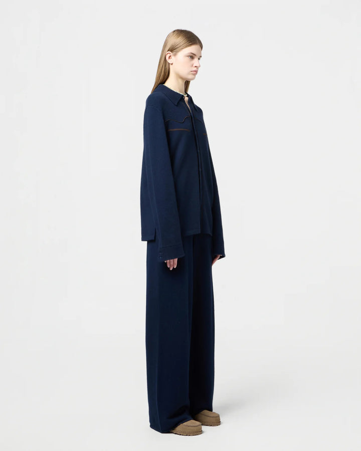 Guest in Residence - Western Button Up Shirt in Midnight