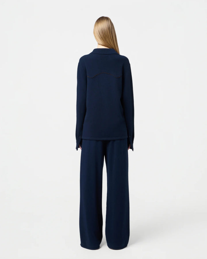 Guest in Residence - Western Button Up Shirt in Midnight