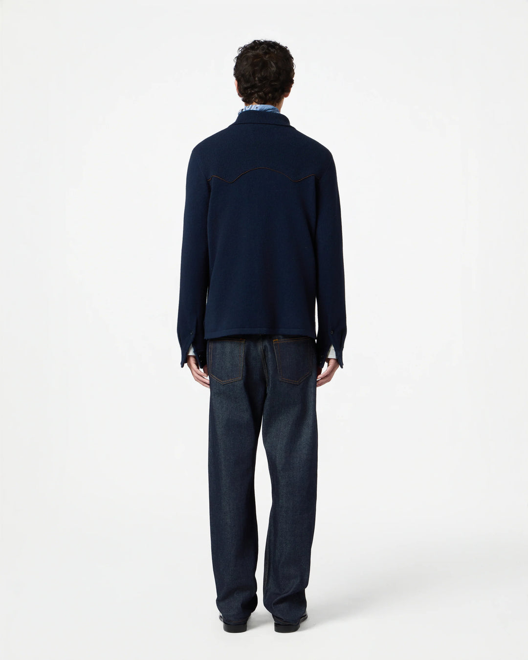 Guest in Residence - Western Button Up Shirt in Midnight