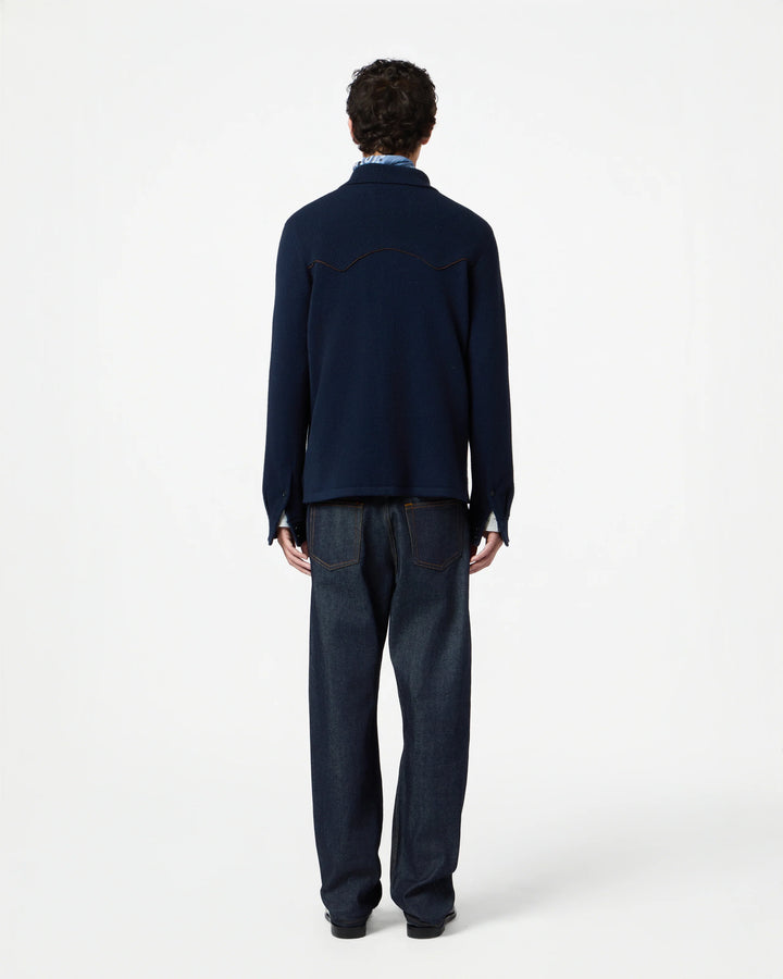 Guest in Residence - Western Button Up Shirt in Midnight