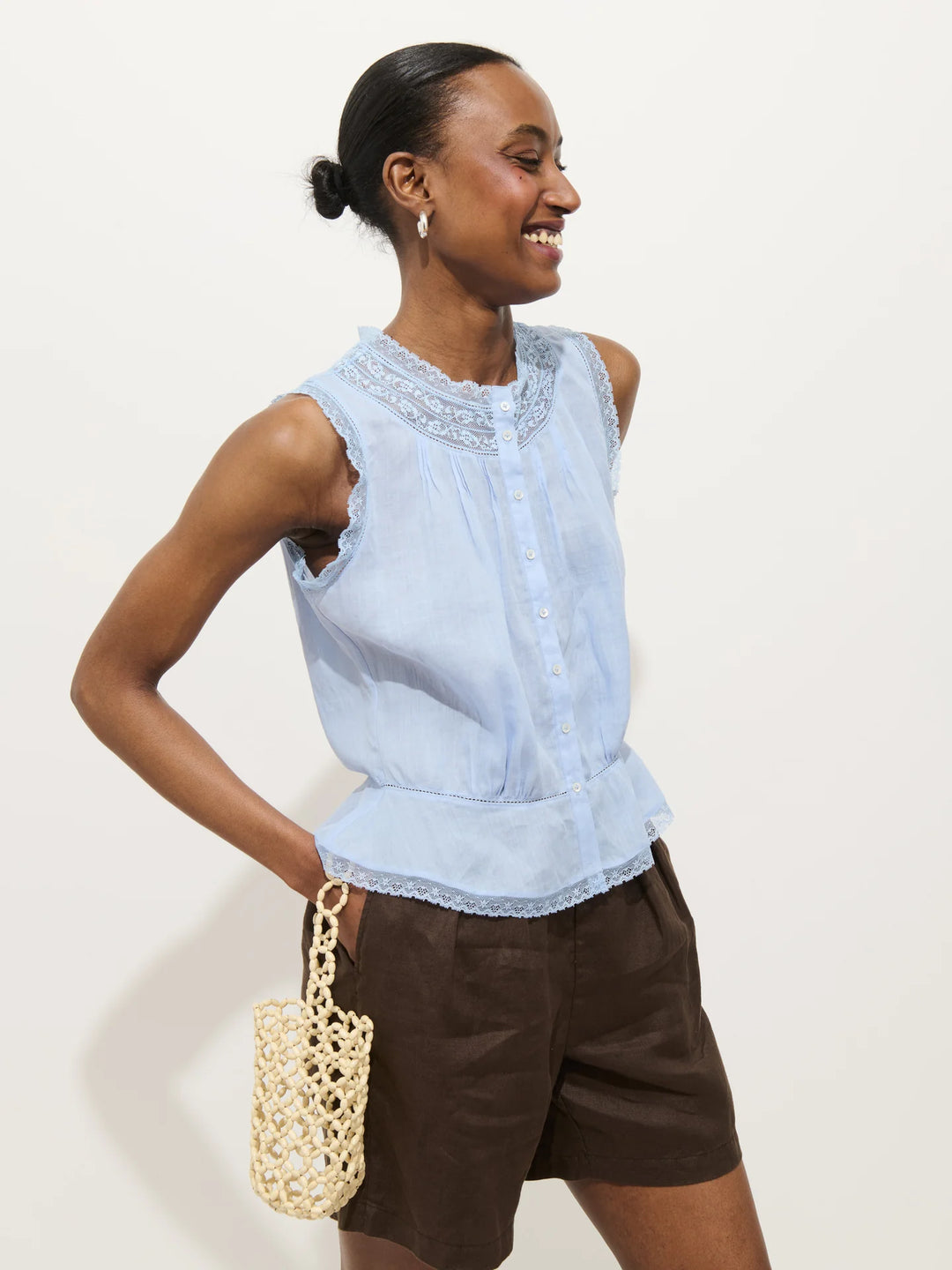 Alex Mill - Collette Top in Hydrangea
