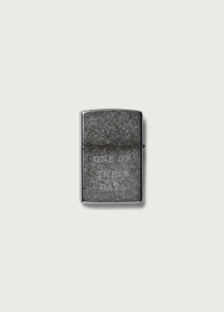 One of These Days - Silver Running Horse Zippo Lighter
