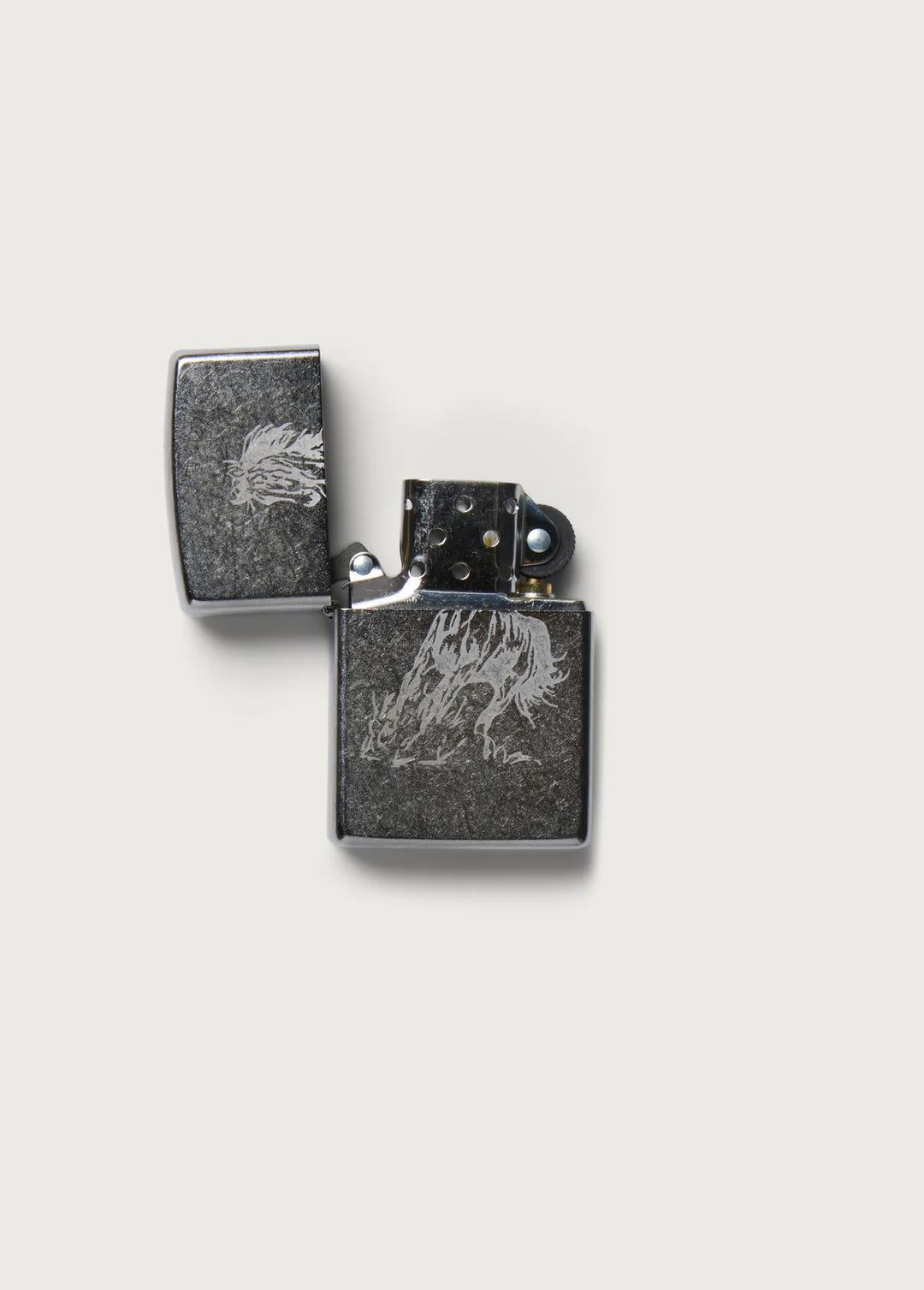 One of These Days - Silver Running Horse Zippo Lighter