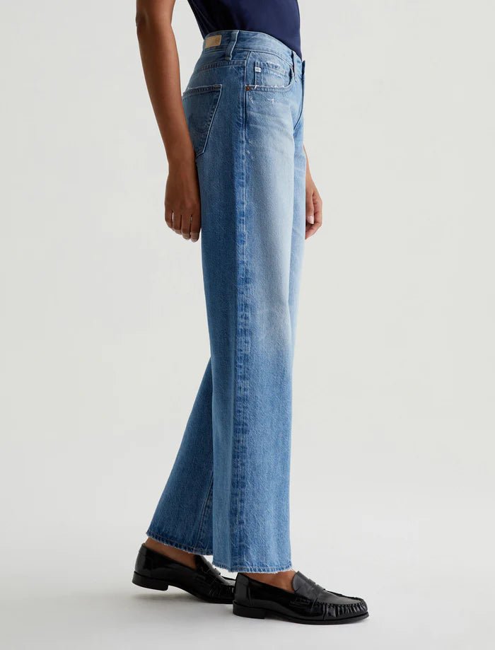 AG Denim - Stockholm Adria Low - Rise Wide Leg Jean - Kalifornia Jean BarAG Denim - Stockholm Adria Low - Rise Wide Leg Jean