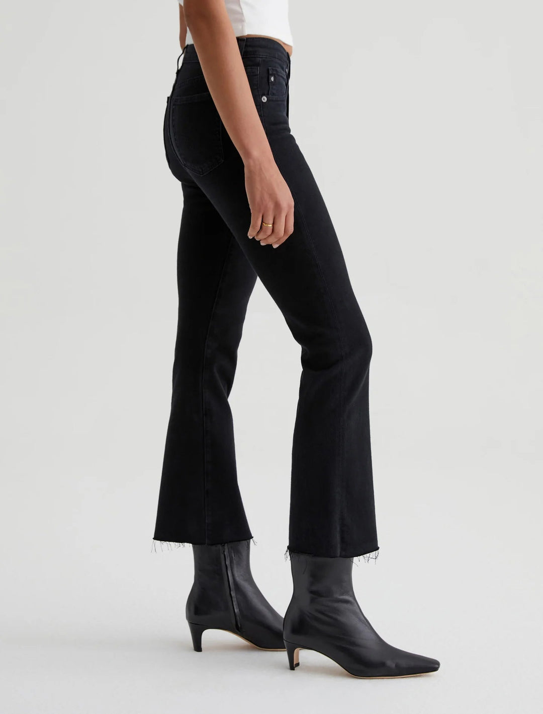 AG - Farrah Boot Crop in Sulfur Black - Kalifornia Jean Bar