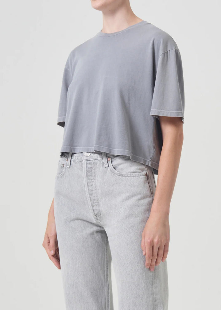 Agolde - Anya Tee in Shark - Kalifornia Jean Bar