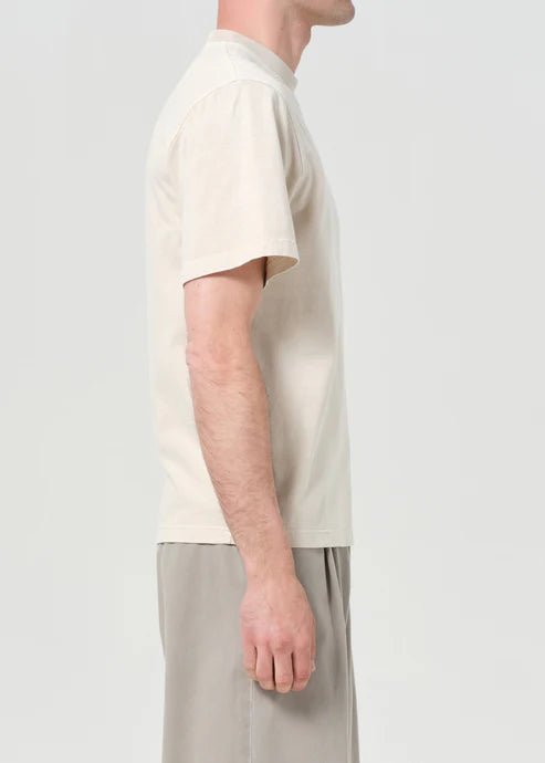Agolde - Asha Mock Neck Tee in Brown Rice - Kalifornia Jean Bar