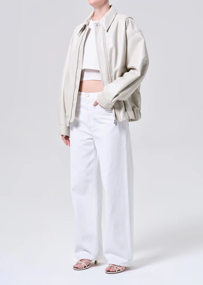 Agolde - Aston Bomber Light Beige - Kalifornia Jean Bar
