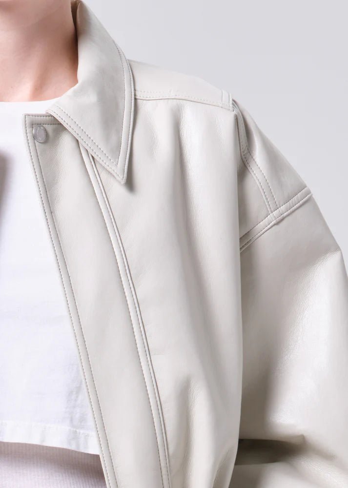 Agolde - Aston Bomber Light Beige - Kalifornia Jean Bar