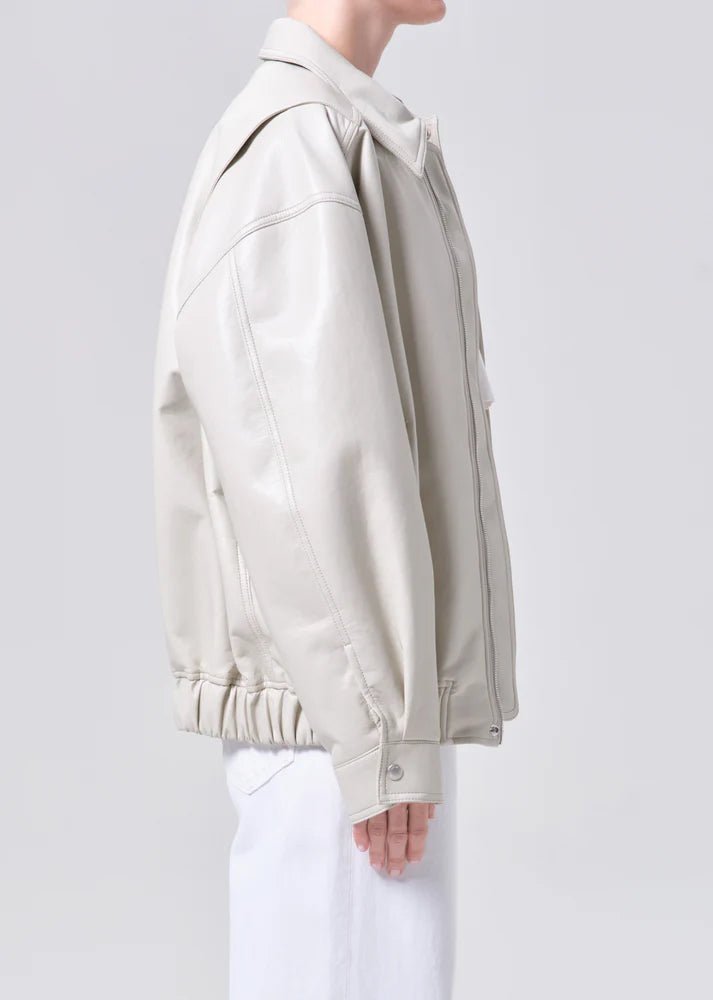 Agolde - Aston Bomber Light Beige - Kalifornia Jean Bar