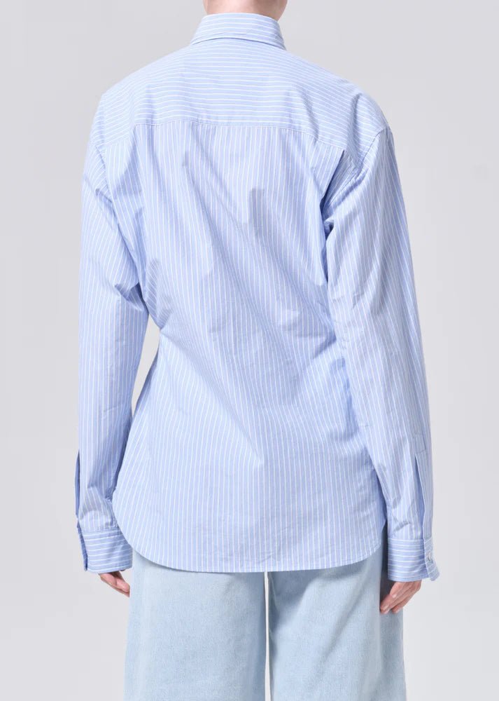 Agolde - Cinch Shirt in Webb Stripe - Kalifornia Jean Bar