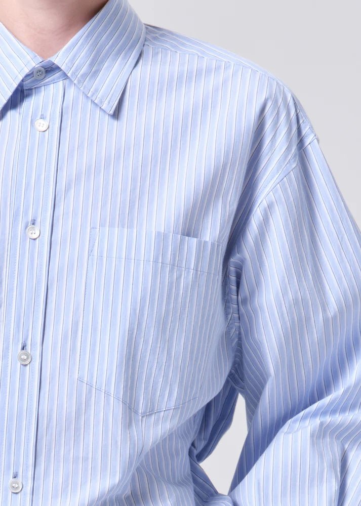 Agolde - Cinch Shirt in Webb Stripe - Kalifornia Jean Bar