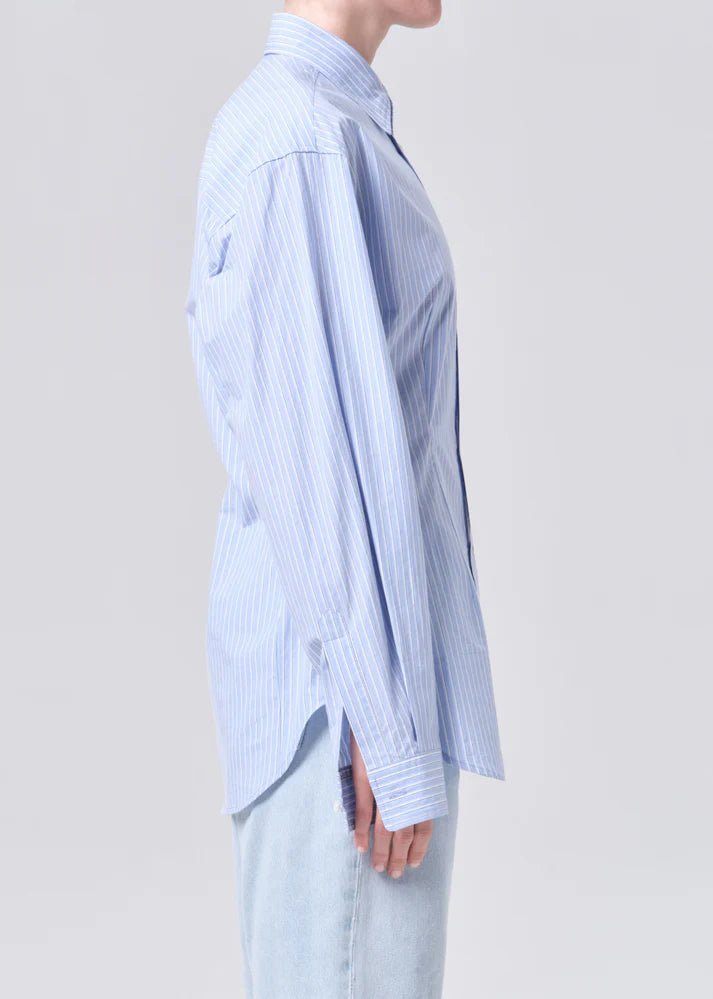 Agolde - Cinch Shirt in Webb Stripe - Kalifornia Jean Bar