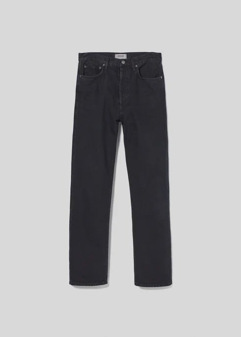 Agolde - Crushed 90's Pinch Waist High Rise Straight Jean - Kalifornia Jean Bar Agolde - Crushed 90's Pinch Waist High Rise Straight Jean