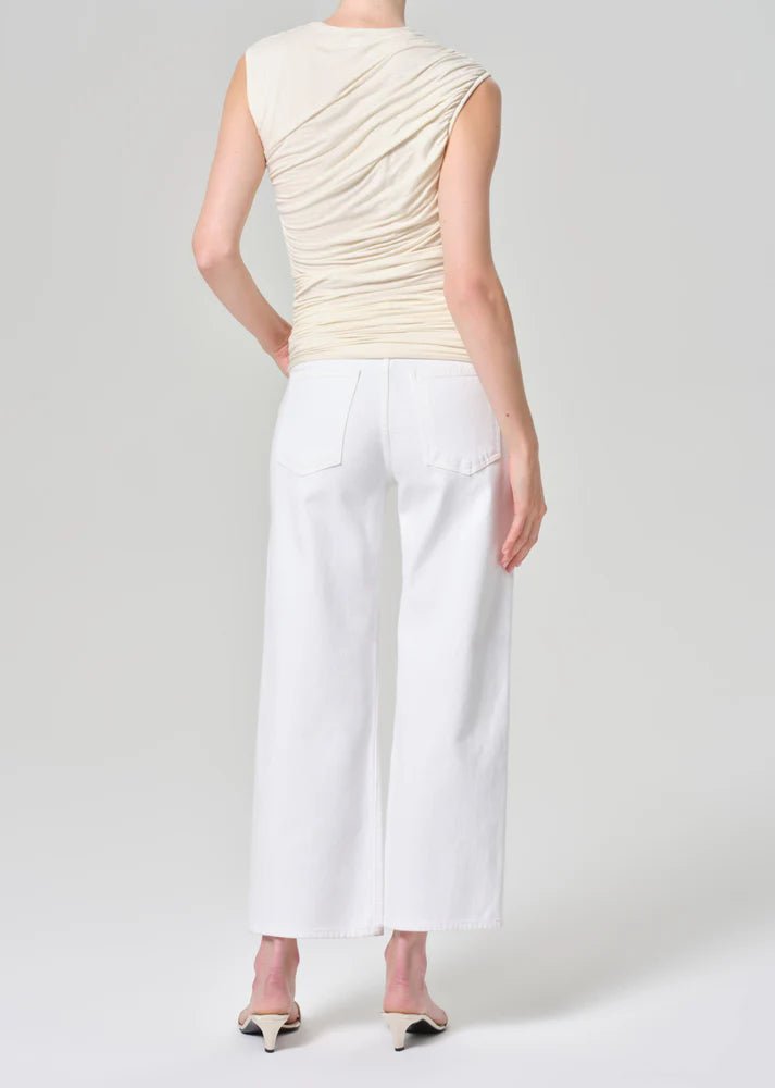 Agolde - Harper Crop in Sour Cream - Kalifornia Jean Bar