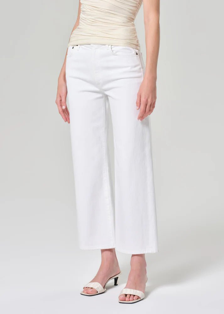 Agolde - Harper Crop in Sour Cream - Kalifornia Jean Bar