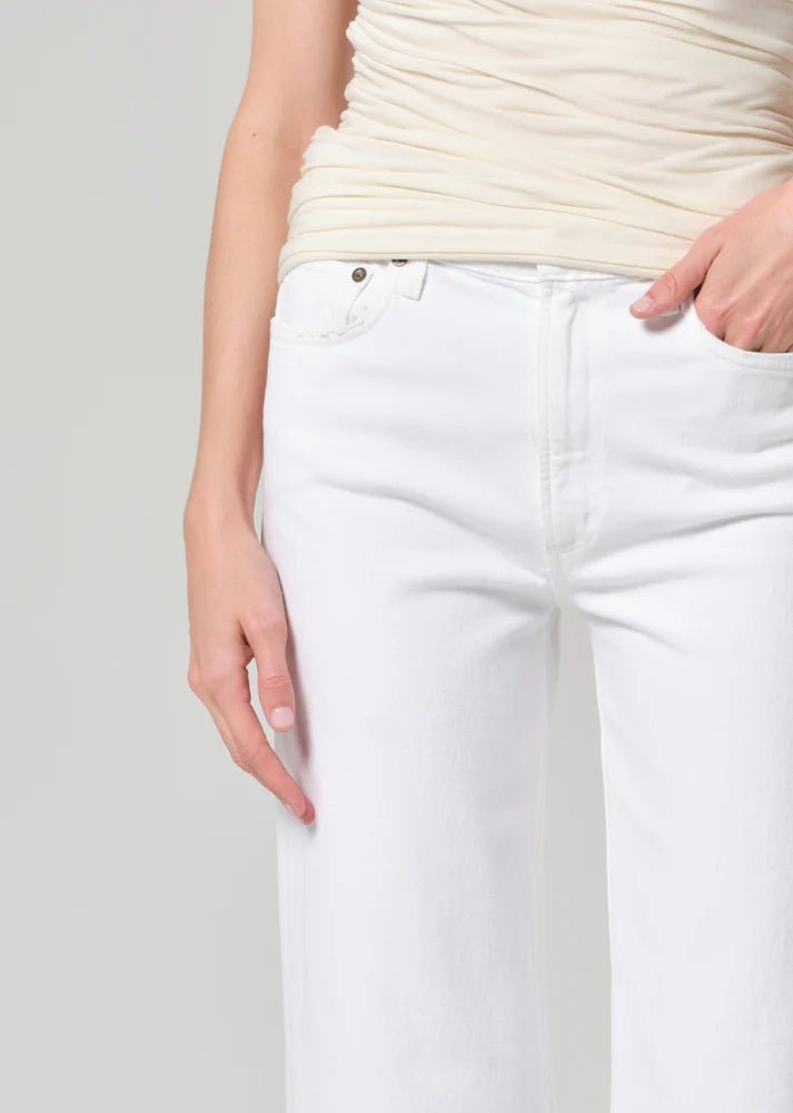 Agolde - Harper Crop in Sour Cream - Kalifornia Jean Bar