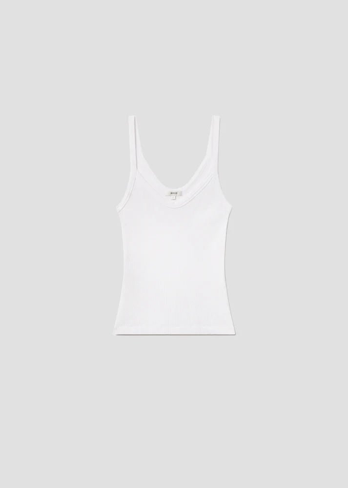 Agolde - Jordan Tank in White - Kalifornia Jean Bar