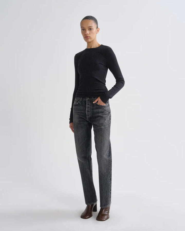 Agolde - Obscura Delphi Slim Tee Viscose - Kalifornia Jean Bar