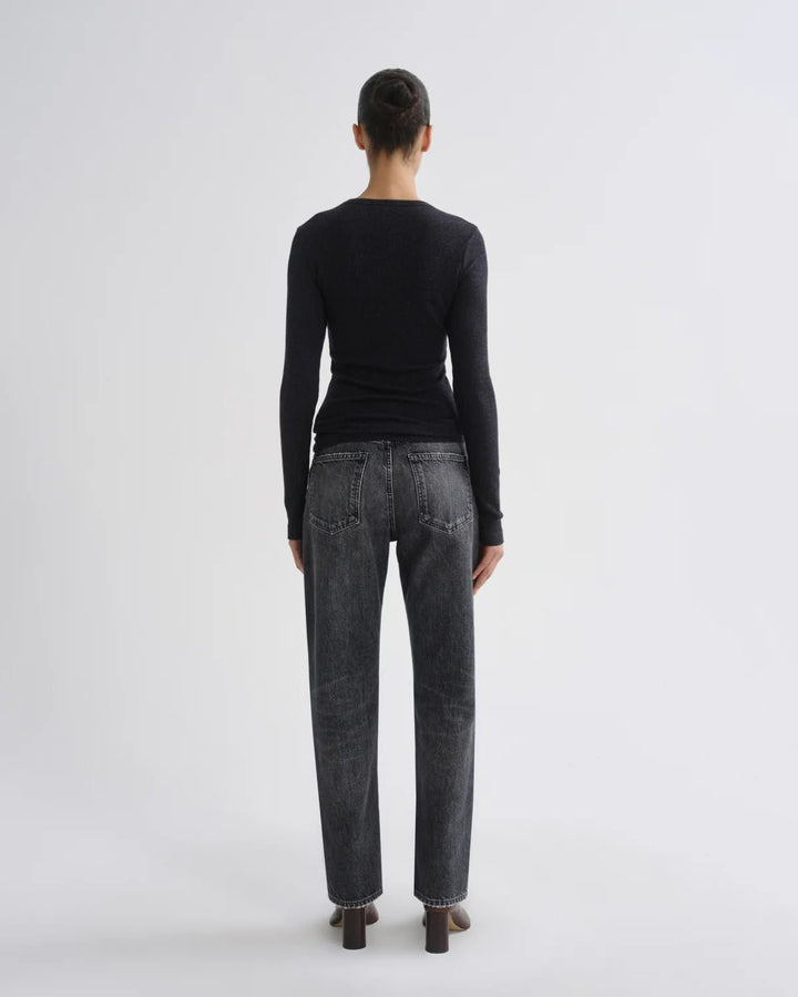 Agolde - Obscura Delphi Slim Tee Viscose - Kalifornia Jean Bar