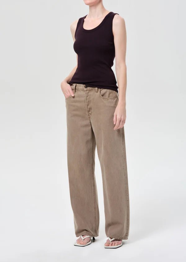 Agolde - Poppy Tank in Eggplant - Kalifornia Jean Bar