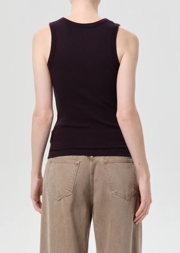 Agolde - Poppy Tank in Eggplant - Kalifornia Jean Bar
