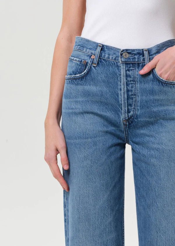 Agolde - Ren High Rise Wide Leg in Shrine - Kalifornia Jean Bar