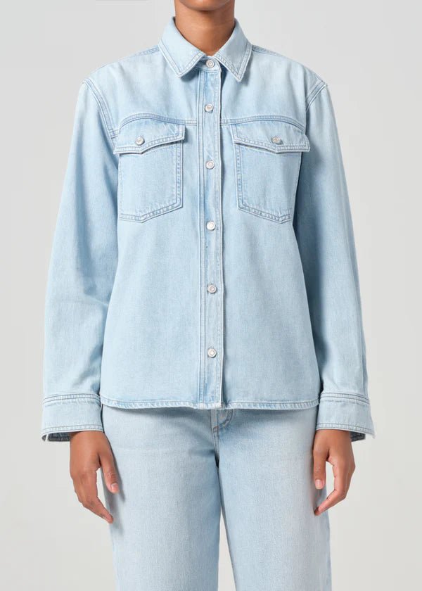 AGOLDE - Rina Slim Shirt in Extract - Kalifornia Jean Bar