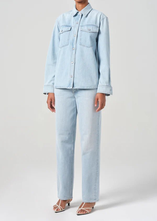 AGOLDE - Rina Slim Shirt in Extract - Kalifornia Jean Bar