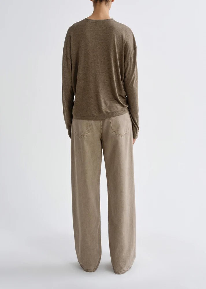 Agolde - Sasha Tee in Loam - Kalifornia Jean Bar