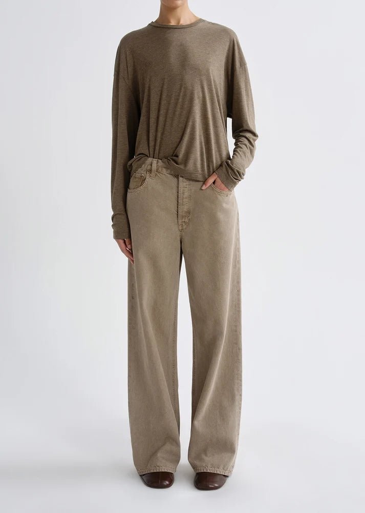 Agolde - Sasha Tee in Loam - Kalifornia Jean Bar