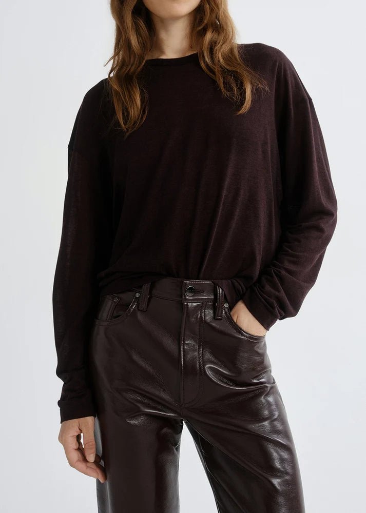 Agolde - Sasha Tee in Ristretto - Kalifornia Jean Bar