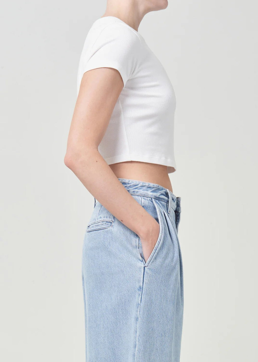 Agolde - Savannah Tee in White - Kalifornia Jean BarAgolde - Savannah Tee in White