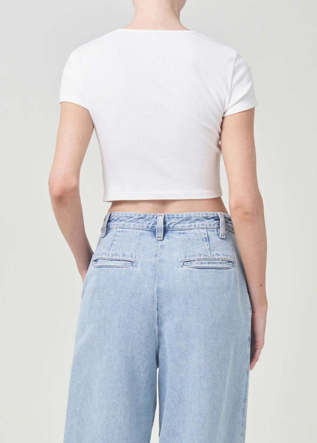 Agolde - Savannah Tee in White - Kalifornia Jean BarAgolde - Savannah Tee in White